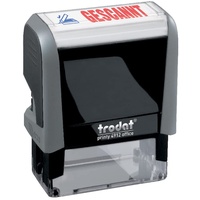 Trodat Textstempel "Gescannt" Printy 4912 Office selbstfärbend blau, rot