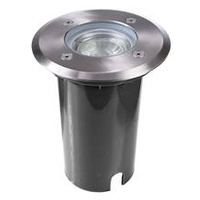 Deko-Light Bodeneinbauleuchte Aton rund Set, GU10 LED 7W