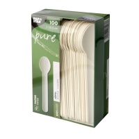 Papstar Löffel, Papier Pure 15,5 cm weiss