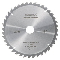 Metabo Sägeblatt "cordless cut wood - classic", 216x1,8/1,2x30 Z40