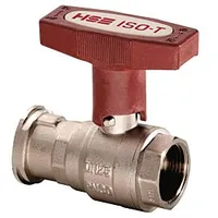 Premium Hermann Schmidt Heizungs Pumpenkugelhahn 1 1/4" Messing vernickelt,