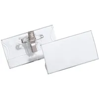 Durable Namensschild 40x75mm mit Kombiklemme