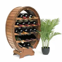 DanDiBo Ambiente DanDiBo Weinregal Holz Weinfass für 18 Flaschen