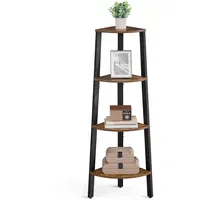 VASAGLE Eckregal 34 x 34 x 125 cm Schwarz