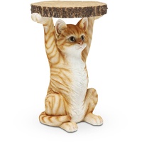 Kare DESIGN Beistelltisch Ms. Cat 81957 Polyresin Braun