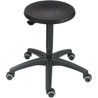 Stier Arbeitshocker PU Schwarz