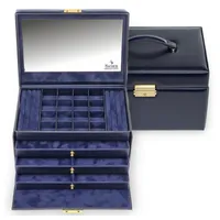 SACHER Schmuckkasten Lena acuro/navy (Leder)