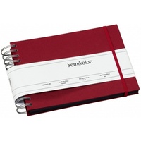 Semikolon Semikolon, Mini Mucho Fotoalbum burgunderrot mit schwarzen Karten