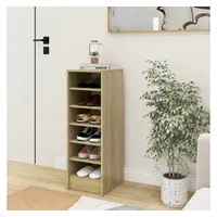 VidaXL Schuhschrank Sonoma-Eiche 31,5x35x90 cm Holzwerkstoff
