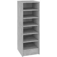 VidaXL Schuhschrank Betongrau 31,5x35x90 cm Holzwerkstoff