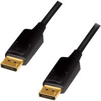 Logilink DisplayPort Anschlusskabel, Ultra HD, 3D, 4K2K/60Hz Schwarz