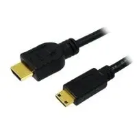 Logilink HDMI-Kabel HDMI-A Stecker/HDMI-Mini-C Stecker 200 m Schwarz