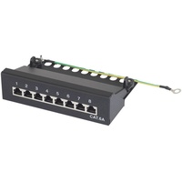 Renkforce 8 Port Netzwerk-Patchbox CAT 6a 1 HE Bestückt