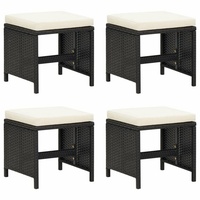 VidaXL Gartenhocker 45,8 x 48 x 44,2 cm schwarz