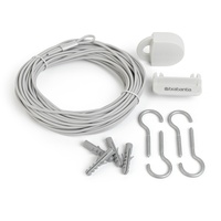 Brabantia 105647 Wäscheleinen-Set, Stoff, weiß, 30 x 20 x