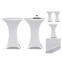 VidaXL 2 x Tischhusse für Stehtisch Stretchhusse Ø60 cm