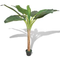 VidaXL Künstlicher Bananenbaum mit Topf 150 cm Grün
