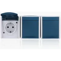 Busch-Jaeger Schuko-Steckdose 3-fach Ocean 2 St.