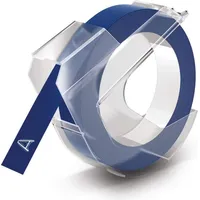 Dymo Prägeband für OMEGA und JUNIOR, Plastik glänzend blau