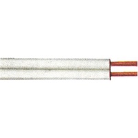 Kabelexpress Zwillingsleitung XYFAZ-H 2x0,75mm2, 25m-Ring, weiß