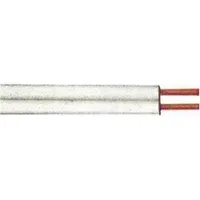 Kabelexpress Zwillingsleitung XYFAZ-H 2x0,75mm2, 25m-Ring, weiß