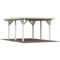 Palmako Karl Einzel-Carport 360 x 512 cm transparent tauchgrundiert 