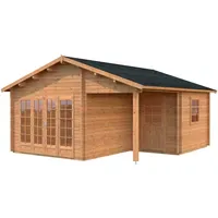 Palmako Gartenhaus Irene 5,50 x 5,50 m Braun