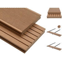 VidaXL WPC Terrassendielen 10 m2 2,2 m teak