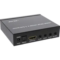 InLine Extraktor/Signaltrenner Toslink Soundkarte, Schwarz