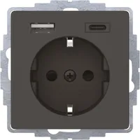 Berker Steckdose SCHUKO/USB 48046086