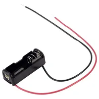 TRU Components BH-511-4A Batteriehalter 1x Lady (N) Kabel