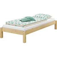 Erst-Holz Erst-Holz® Stapelbett Massivholzbett Kiefer Natur 80x200cm Einzelbett stapelbar