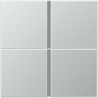Jung AL2404TSA Tastensatz 4fach, komplett Aluminium