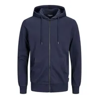 JACK & JONES Basic Reißverschlusspullover Navy Blazer / Regular