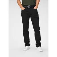 Levi's Levis 502 Jeans Tapered Fit in schwarzem Nightshine-W31