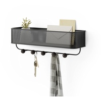 Umbra Estique Schlüsselbrett mit Briefablage, Multifunktionaler Wand Organizer mit