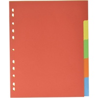 Pagna Kartonregister DIN A4, 5-teilig, 5-farbig