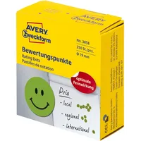 Zweckform AVERY Zweckform Bewertungspunkte 3858 Gesicht