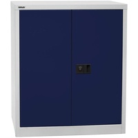 BISLEY Stahlschrank Universal E402A01G505 lichtgrau, oxofordblau 91,4 x 40,0
