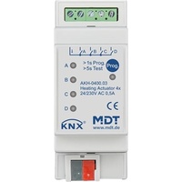 MDT Heizungsaktor 4-fach 2TE REG, 24-230VAC AKH-0400.03