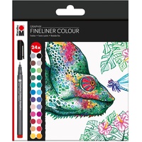 Marabu GRAPHIX HYPNOTIZE Fineliner farbsortiert 0,5 mm, 24 St.