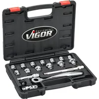 VIGOR Steckschlüssel-Satz V6202 18-tlg.