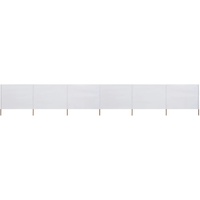 VidaXL 6-teiliges Windschutzgewebe 800 x 160 cm Sandweiß