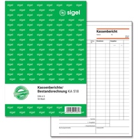 Sigel Kassenbericht/Bestandsrechnung Formularbuch KA518