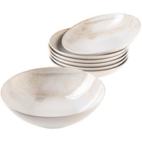 Mäser Salatschüssel-Set, Steinzeug Ossia Weiß / Beige