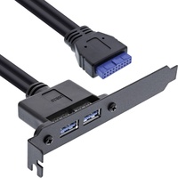 InLine Slotblech USB 3.0 2x USB Buchse auf intern