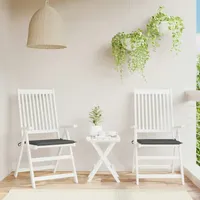 VidaXL Gartenstuhl-Kissen 2 Stk. Anthrazit 50x50x3 cm