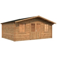 Palmako Klara 17m2 Gartenhaus hellbraun tauchgrundiert (102131)
