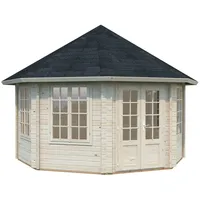 Palmako Holz-Pavillon Hanna klar tauchgrundiert BxT: 421 cm x