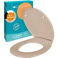 Calmwaters WC Sitz Premium Bahamabeige Absenkautomatik, Made in EU,